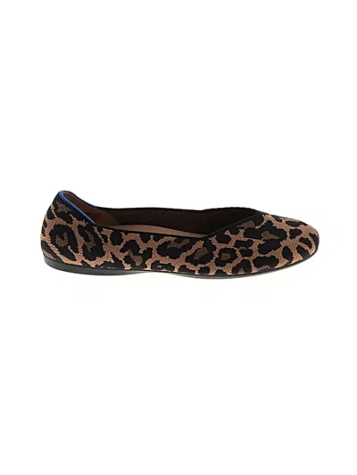 Pre-owned Rothys Flats In Brown