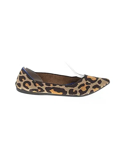Pre-owned Rothys Flats In Brown