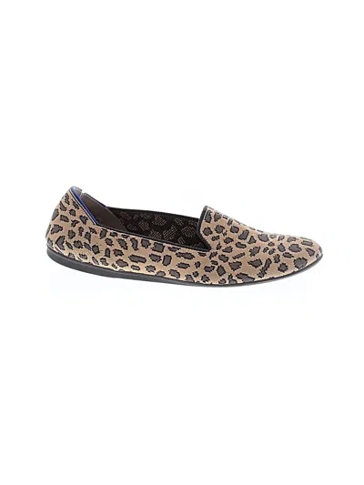 Pre-owned Rothys Flats In Brown