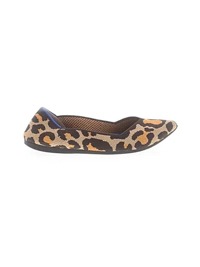 Pre-owned Rothys Flats In Brown