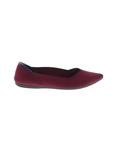 Pre-owned Rothys Flats In Burgundy