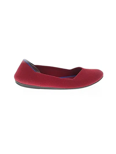Pre-owned Rothys Flats In Burgundy