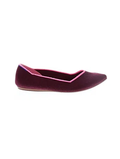Pre-owned Rothys Flats In Burgundy