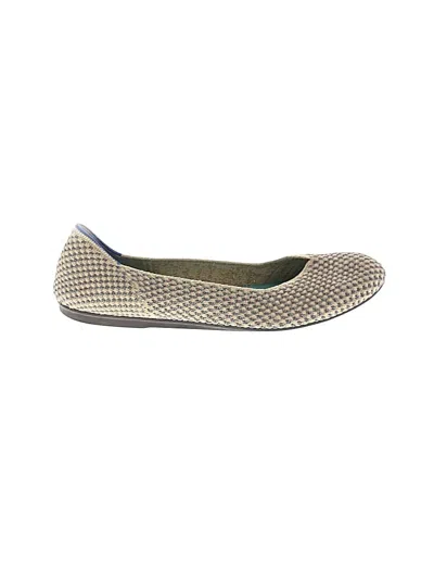 Pre-owned Rothys Flats In Gold