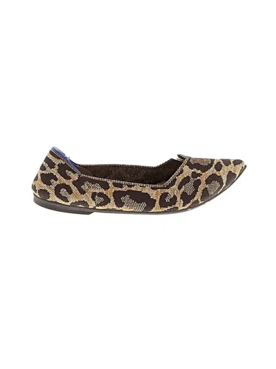 Pre-owned Rothys Flats In Gold