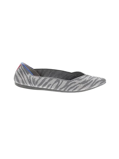 Pre-owned Rothys Flats In Gray