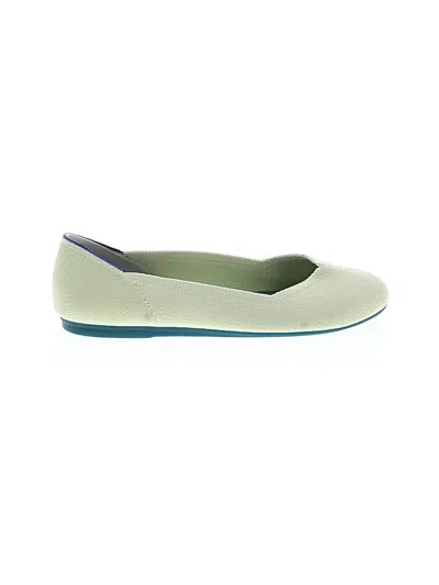 Pre-owned Rothys Flats In Green