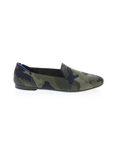 Pre-owned Rothys Flats In Green