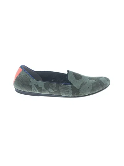 Pre-owned Rothys Flats In Green