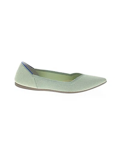 Pre-owned Rothys Flats In Green