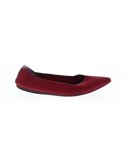 Pre-owned Rothys Flats In Red