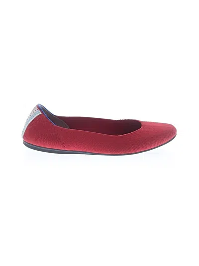 Pre-owned Rothys Flats In Red