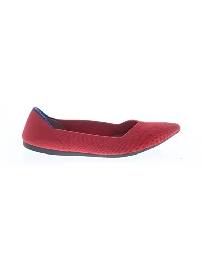 Pre-owned Rothys Flats In Red