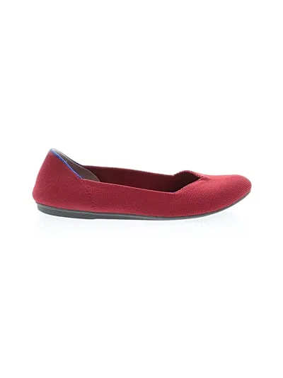 Pre-owned Rothys Flats In Red
