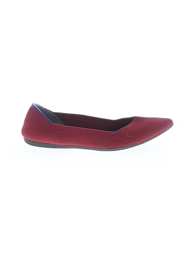 Pre-owned Rothys Flats In Red