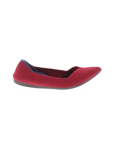 Pre-owned Rothys Flats In Red