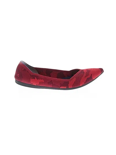 Pre-owned Rothys Flats In Red