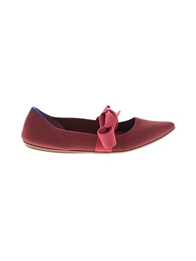 Pre-owned Rothys Flats In Red