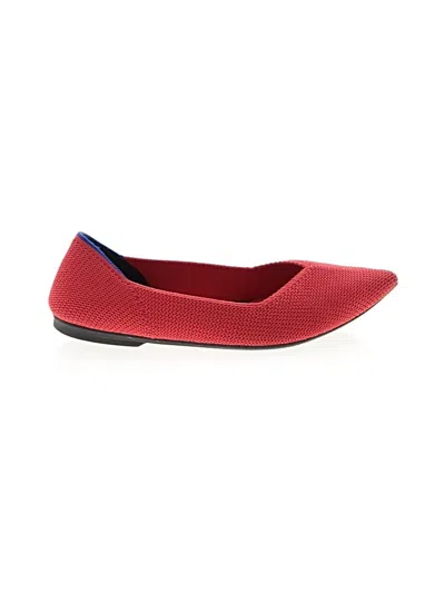 Pre-owned Rothys Flats In Red