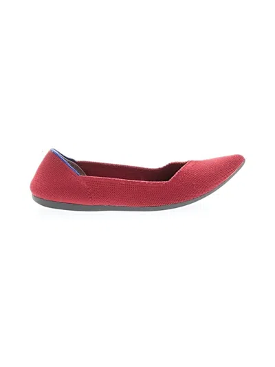 Pre-owned Rothys Flats In Red