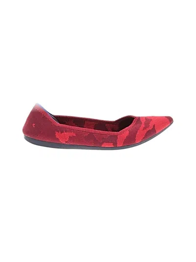 Pre-owned Rothys Flats In Red