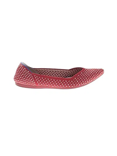 Pre-owned Rothys Flats In Red