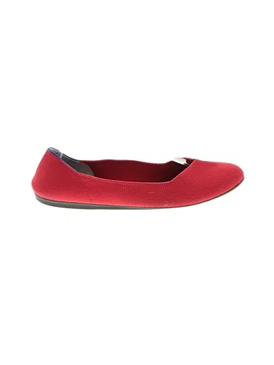 Pre-owned Rothys Flats In Red