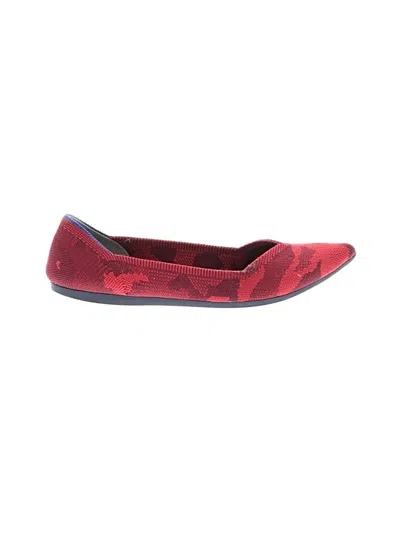 Pre-owned Rothys Flats In Red
