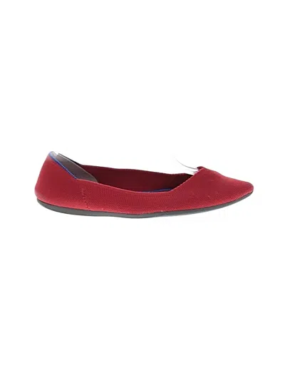Pre-owned Rothys Flats In Red