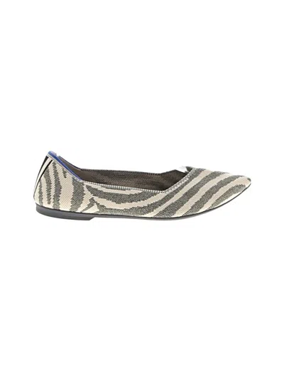 Pre-owned Rothys Flats In Silver