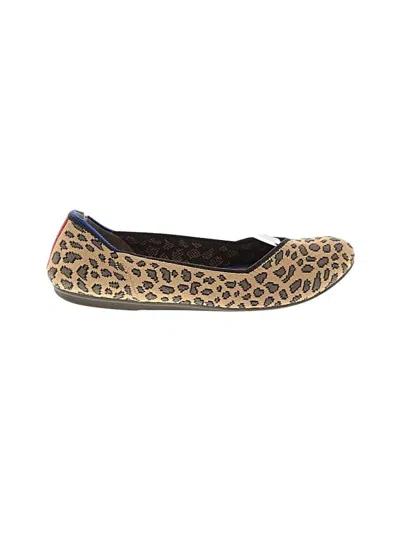 Pre-owned Rothys Flats In Tan