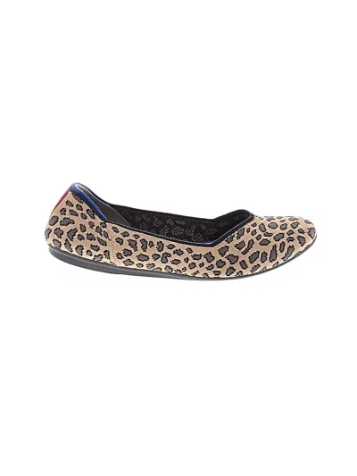 Pre-owned Rothys Flats In Tan
