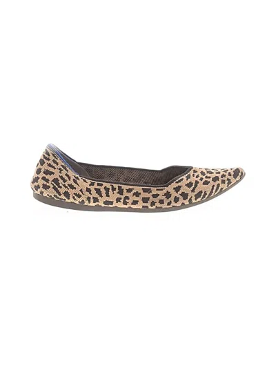 Pre-owned Rothys Flats In Tan