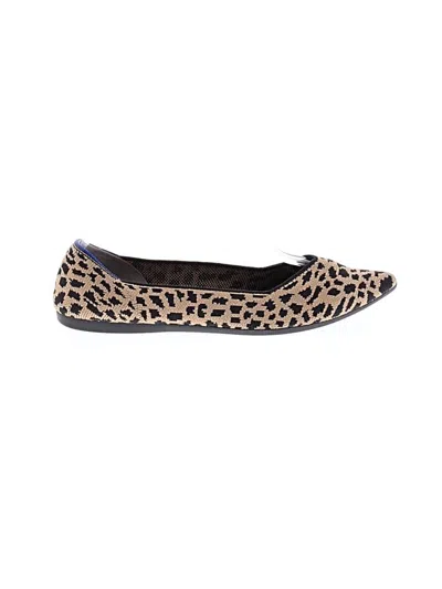Pre-owned Rothys Flats In Tan