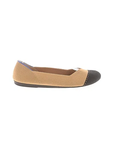 Pre-owned Rothys Flats In Tan