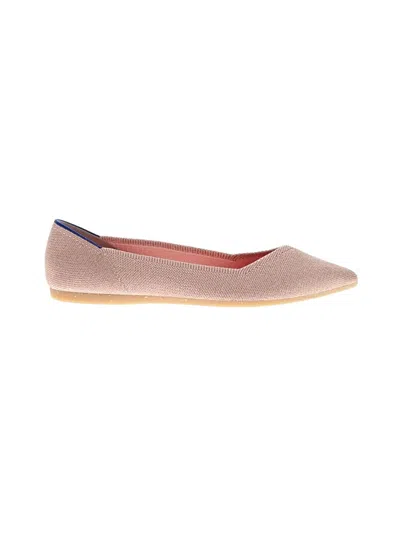 Pre-owned Rothys Flats In Tan