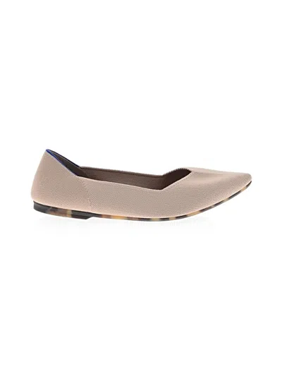 Pre-owned Rothys Flats In Tan