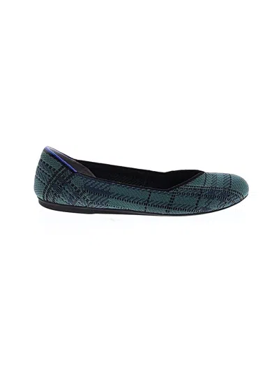 Pre-owned Rothys Flats In Teal