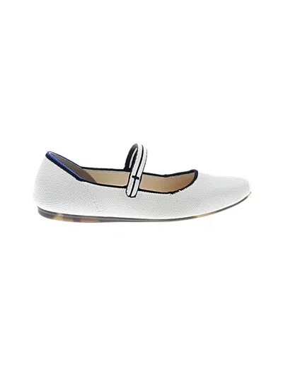 Pre-owned Rothys Flats In White