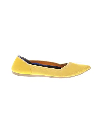 Pre-owned Rothys Flats In Yellow