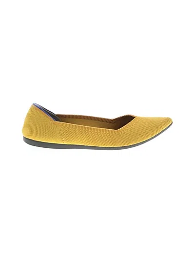 Pre-owned Rothys Flats In Yellow