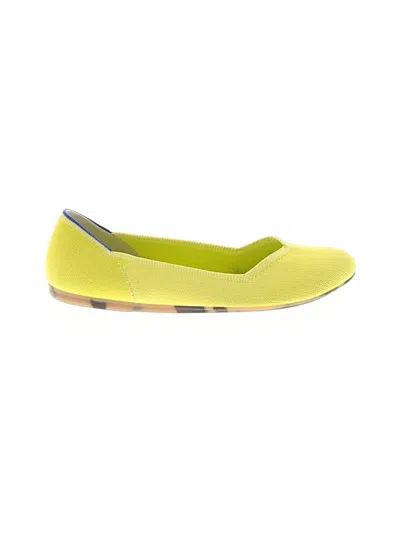 Pre-owned Rothys Flats In Yellow