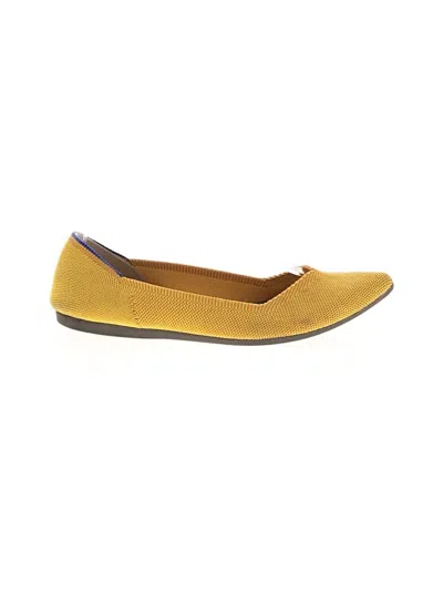 Pre-owned Rothys Flats In Yellow