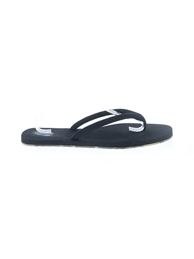 Pre-owned Rothys Flip Flops In Black