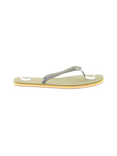 Pre-owned Rothys Flip Flops In Gray