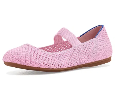 Rothys Mary Jane (toddler/little Kid/big Kid) Girls Shoes Tutu Open-knit: 1 Little Kid M In Pink