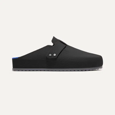 Rothys Men's Clog In Black/neutral In Soft Black