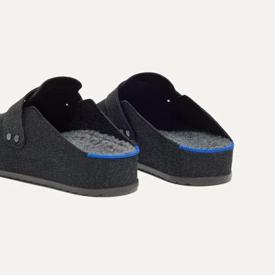 Rothys Men's Cozy Clog In Black/neutral