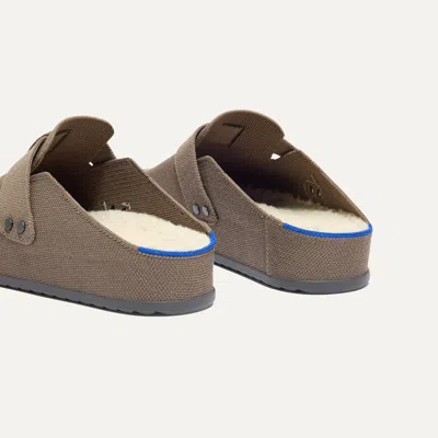 Rothys Men's Cozy Clog In Brown/neutral
