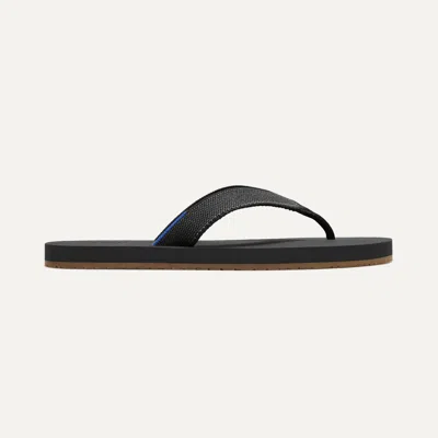 Rothys Men's Flip Flop In Black/neutral